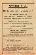 VP14.075 - Pub - Appareil A Gaz ¨ LE LEZARD ¨ Hydrométhyl - Jacquelin - Publicidad