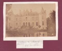060119 - PHOTO ANCIENNE 72 LUCHE PRINGE Le Château De Mervé Comtesse De FOLLIN ? De FELINS ? - Luche Pringe
