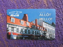 Bell Magnetic Prepaid Phonecard,Quebec Street, Can Be Used At Card Reader Payphone - Kanada