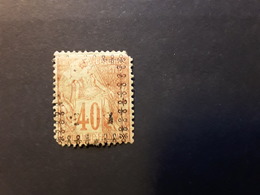 NOUVELLE CALEDONIE 1891, Type Alphee Dubois  Yvert No 11 A 10 C S 40 C Rouge VARIETE SURCHARGE PARTIELLE , Neuf * RARE - Ongebruikt