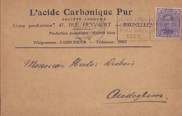 1924: Carte Postale De ## L'ACIDE CARBONIQUE PUR S.A., Rue Heyvaert, 47, BXL. ##  à ## Mr. Hector DUBOIS, Brasseur, ... - Alimentos