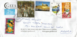 Gaya Garden - Ceremony & Wedding Venues, Letter From Ness Ziona, Sent To ANDORRA, With Arrival Postmark - Storia Postale