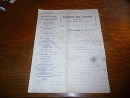 FF5  Document Commercial Facture Ficellerie Des Flandres Saint Gilles Lez Termonde 1905 - 1900 – 1949