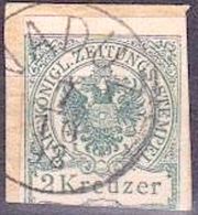 Liechtenstein 1898: Österreichische Zeitungs-Marke "Doppeladler" 2 Kreuzer (1890) Mi 8 Mit O VADUZ 7/10/98 (LBK CHF 200) - ...-1912 Precursores