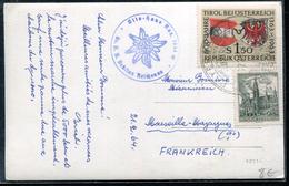 AUTRICHE - N° 950B + 971 / CP OBL. PAYERBACH LE 22/2/1964 - TB - Premiers Vols