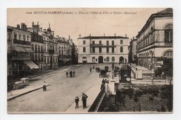 - CPA MONT-DE-MARSAN (40) - Place De L'Hôtel-de-Ville Et Théâtre Municipal - Photo Gautreau 1222 - - Mont De Marsan