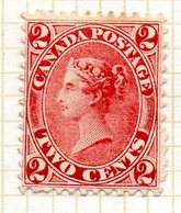 AMERIQUE - CANADA - (Colonie Britannique) - 1859-64 - N° 13 - 2 C. Rose - (Victoria) - Neufs