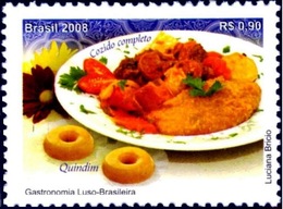 BRAZIL #3056  -  Portuguese-Brazilian Gastronomy: "Cozido And Quindim" - Cuisine   -  2008 - Unused Stamps