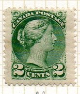 AMERIQUE - CANADA - (Dominion) - 1870-93 - N° 29 - 2 C. Vert - (Victoria) - Unused Stamps