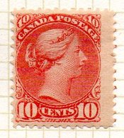 AMERIQUE - CANADA - (Dominion) - 1870-93 - N° 34 - 10 C. Rose Carminé - (Victoria) - Unused Stamps