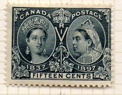 AMERIQUE - CANADA - (Dominion) - 1897 - N° 46 - 15 C. Ardoise - (60è Anniversaire Du Règne De Victoria) - Neufs
