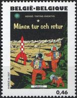 BELGIQUE 3636 ** MNH COB 3653 Centenaire HERGE 2007 Tintin Kuifje : On A Marché Sur La Lune - Fumetti