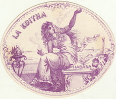 1893-1894  étiquette Boite à Cigare Havane Sannes Anvers - Etiketten