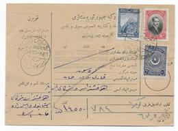 TURQUIE - CARTE COLIS POSTAL - Covers & Documents