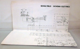 SCHEMA ELETTRICO CIRCUITO STAMPATO  BS 212.0 ZANUSSI VINTAGE ORIGINALE - Televisie