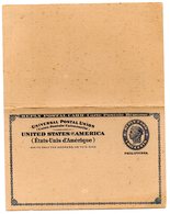 Entero Postal De Estados Unidos  Ocupacion Filipinas. - Philippinen