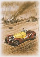 24 Heures Du MANS 1933 ALFA ROMEO 8C  Dessin De F.BRUERE - Le Mans