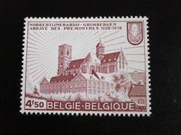 Belgique - Année 1978 - Abbaye Des Prémonprés - Y.T 1883 - Neuf (**) Mint (MNH) - Unused Stamps