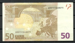 ESTONIA Estonie Estland 50 EURO 2002 D-Serie Banknote RO51B2 - 50 Euro