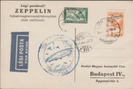 HUNGARY - 1929 Zeppelin Card. Superb Condition - Lettres & Documents