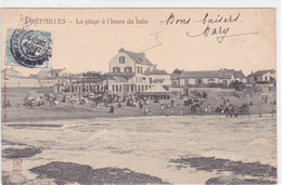 44  PREFAILLES   La Plage  à L'heure Du Bain    *belle CPA Animée - La-Plaine-sur-Mer