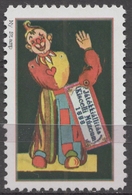 TOY Exhibition - Clown Puppet - Kiscelli MUSEUM Budapest - LABEL CINDERELLA VIGNETTE 1999 - Hungary MNH My Stamp - Marionnetten