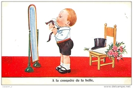 Illustrateur John Wills - A La Conquête De La Belle (miroir - Cravate - Bouquet) - Wills, John