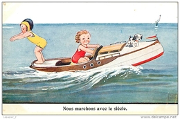 Illustrateur John Wills - Nous Marchons Avec Le Siècle ( Hors-bord  - Plaisance - Navigation) - Wills, John