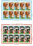 Georgia 2002 . EUROPA  CEPT (Circus). 2 Sheetlets, Each Of 10  Michel # 397-98 KB - Géorgie