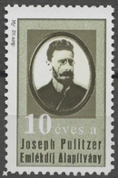 Joseph Pulitzer Newspaper Publisher USA - Foundation - LABEL CINDERELLA VIGNETTE 1990's - Hungary MNH My Stamp - JUDAICA - Jewish