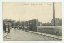 GRIGNY - LE PONT D'ARBORAS 1910 VIAGGIATA  FP - Grigny