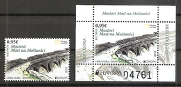 MONTENEGRO 2018,EUROPA CEPT,BRIDGES,,MNH - 2018