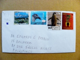 Cover New Zealand Animals Birds Oiseaux Penguin Antarctica Ross Dependency Mountains Samoa - Cartas & Documentos