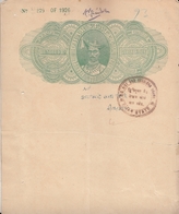 DHAR  State  1926 -  100 Rupees  REPAIRED   Stamp Paper Type 17    # 16509  D  Inde Indien  India Fiscaux Fiscal Revenue - Dhar