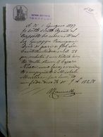 Documento "FATTORIA GUCCIARDINI CERTALDO - RICEVUTA" 1 Giugno 1897 - Exlibris