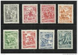 TRIESTE B 1953 ECONOMIA E INDUSTRIA SOPRASTAMPATI DI JUGOSLAVIA YUGOSLAVIA OVERPRINTED SERIE COMPLETA COMPLETE SET MNH - Mint/hinged