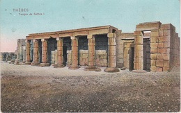 CPA - AK Thebes Theben معبد Temple Sethos I Qurna Kurna A Louxor الأقصر Luxor Karnak Egypt مصر Egypte Ägypten - Luxor
