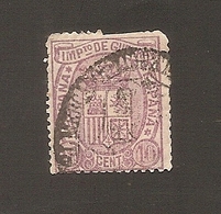 España 1875 Impuesto De Guerra Yvert 4 Used - War Tax