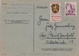 Sarre Carte 1947 - Cartas