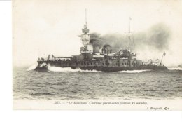 Cpa Le Bouvines Cuirassé Garde Côtes. - Warships