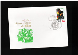 DDR - 9 9 1986 FDC 40° DELLE TRUPPE DI FRONTIERA - 1981-1990