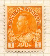 AMERIQUE - CANADA - (Dominion) - 1918-25 - N° 108 - 1 C. Rouge-orange - (George V) - Unused Stamps