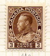 AMERIQUE - CANADA - (Dominion) - 1918-25 - N° 110 - 3 C. Brun - (George V) - Neufs