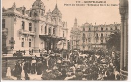 L20J421 - Monté Carlo - Place Du Casino - Terrasses Et Café De Paris  - Giletta  N°777 - Très Animée,  Précurseur - Wirtschaften & Restaurants