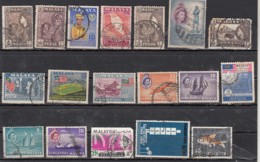 Malaya  Malaisie Lot De 18 Timbres - Other & Unclassified