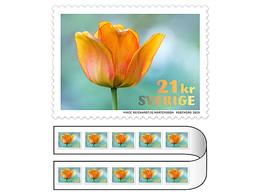 Zweden  2019 Orange Tulip Flower   One Coil Stamp   Postfris/mnh - Neufs