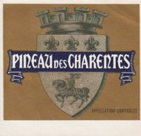 *** ETIQUETTES  ***-   PINEAU DES CHARENTES  étiquette Pour Repiquage - TTB - Weisswein