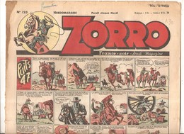 Zorro Hebdomadaire N°123 Du 10 Octobre 1948 Puits 47 - Zorro