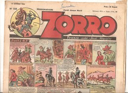 Zorro Hebdomadaire N°125 Du 31 Octobre 1948 Puits 47 - Zorro
