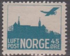 NORWAY - 1927 Airmail. Scott C1. Mint - Ongebruikt